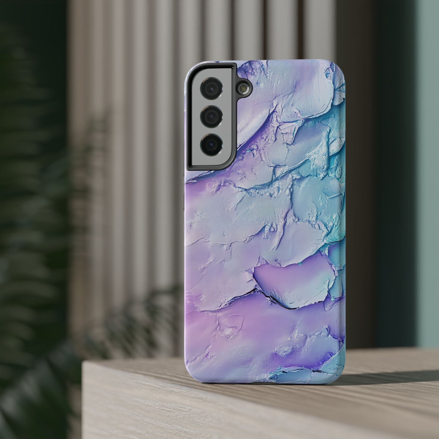 Vibrant Impact-Resistant Phone Case - Colorful Texture Design
