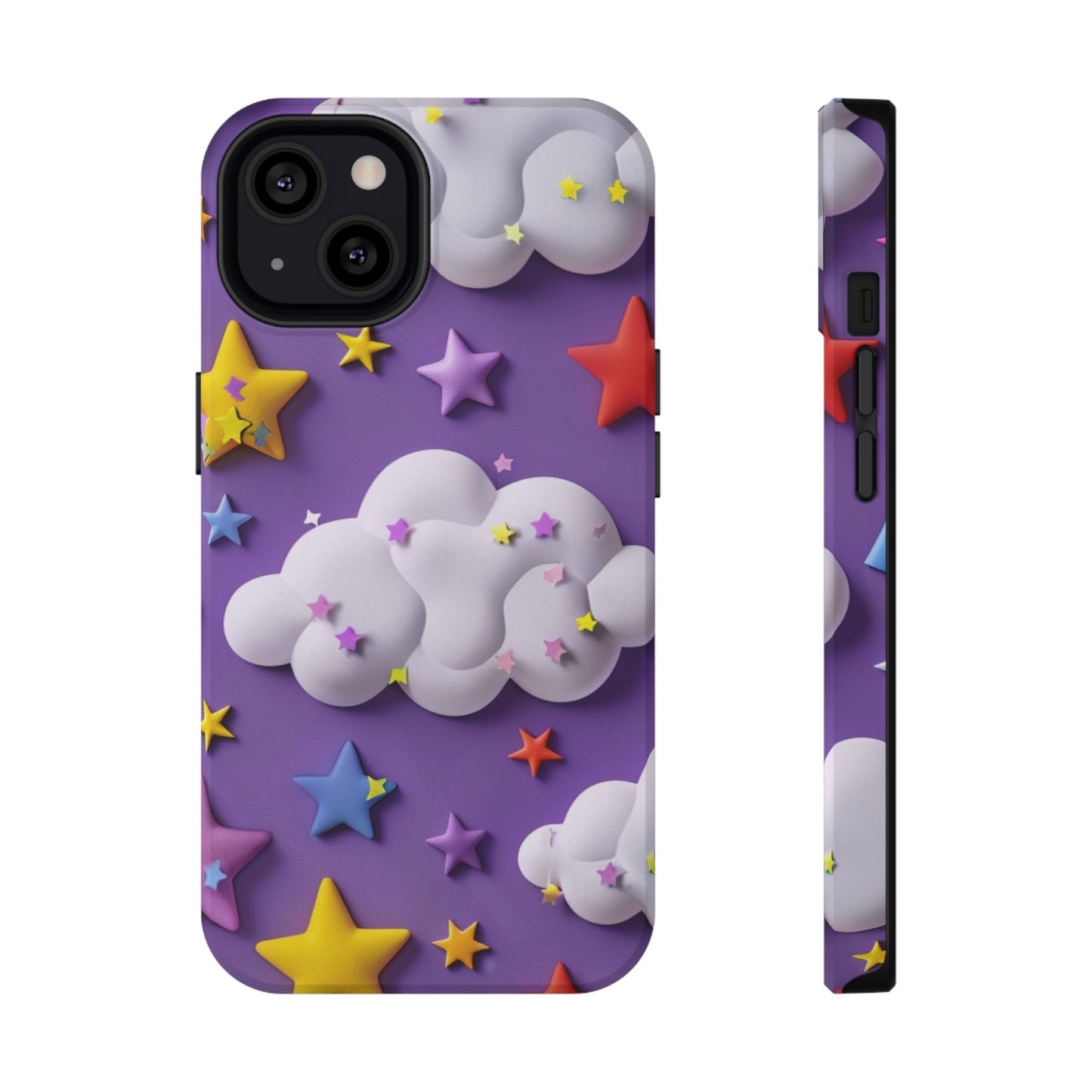 Colorful Cloud & Star Phone Case
