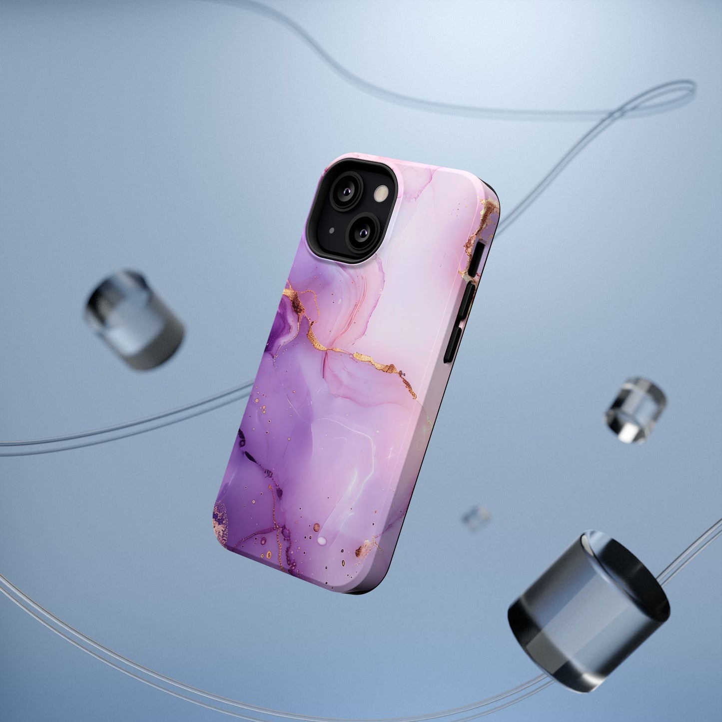 Elegant Purple Marble iPhone Case
