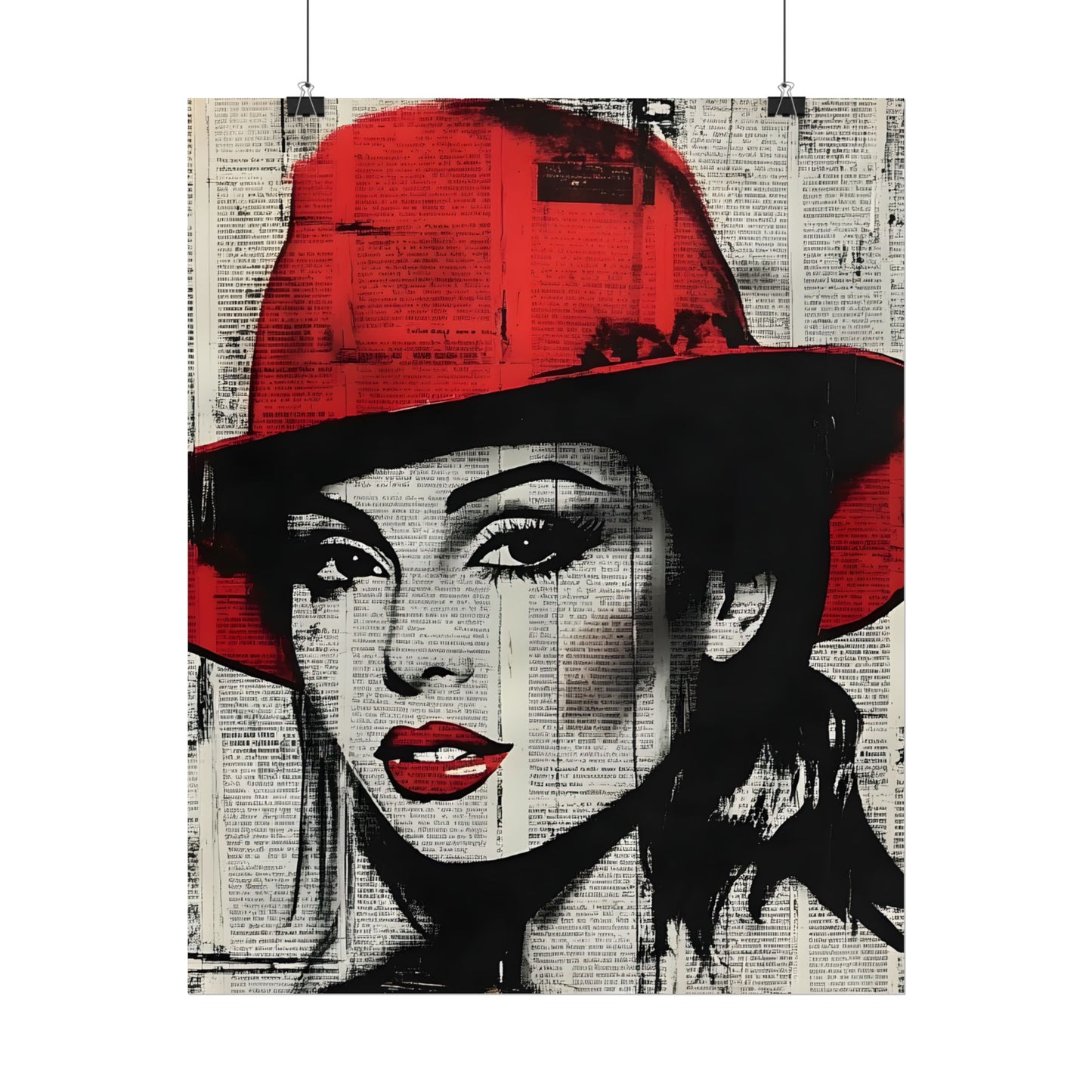 Retro Pop Culture woman 4 - Vintage poster, Wall Art
