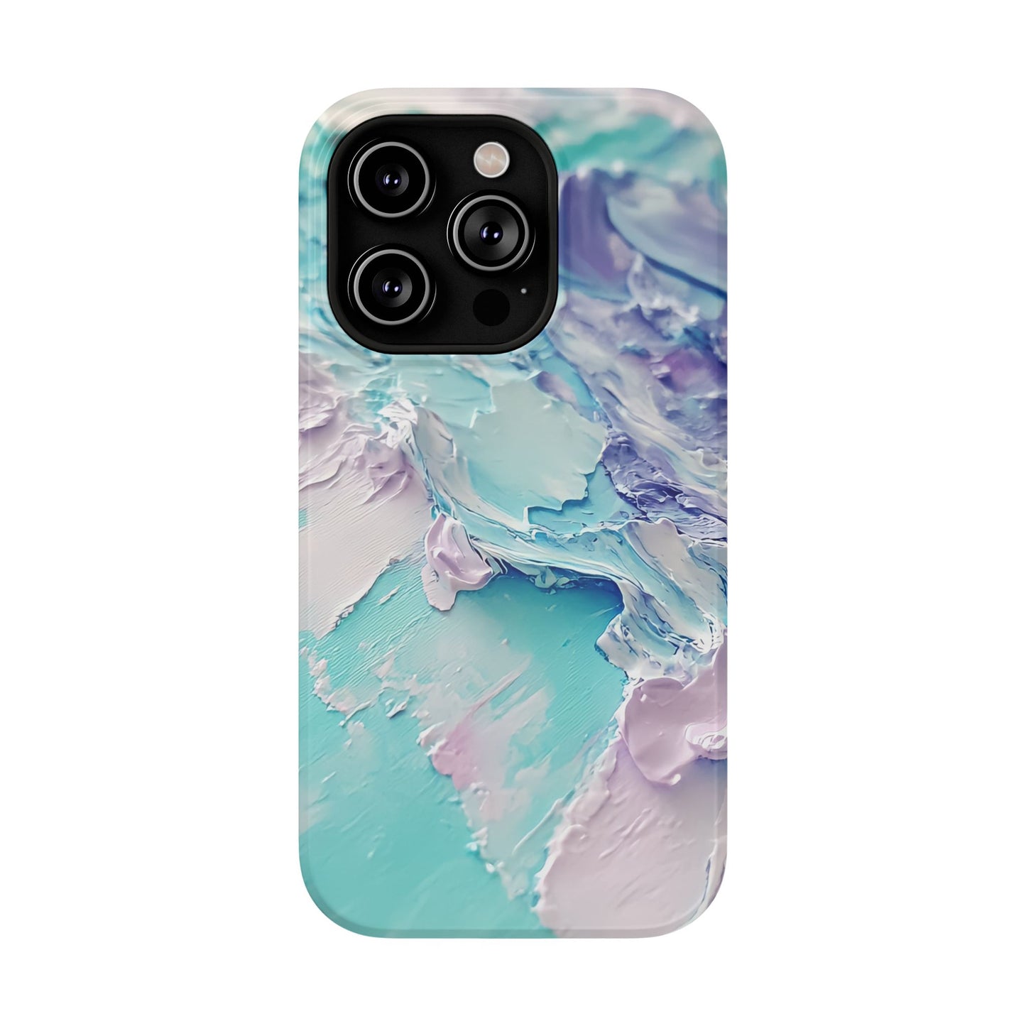 Aqua Abstract Impact-Resistant Phone Case