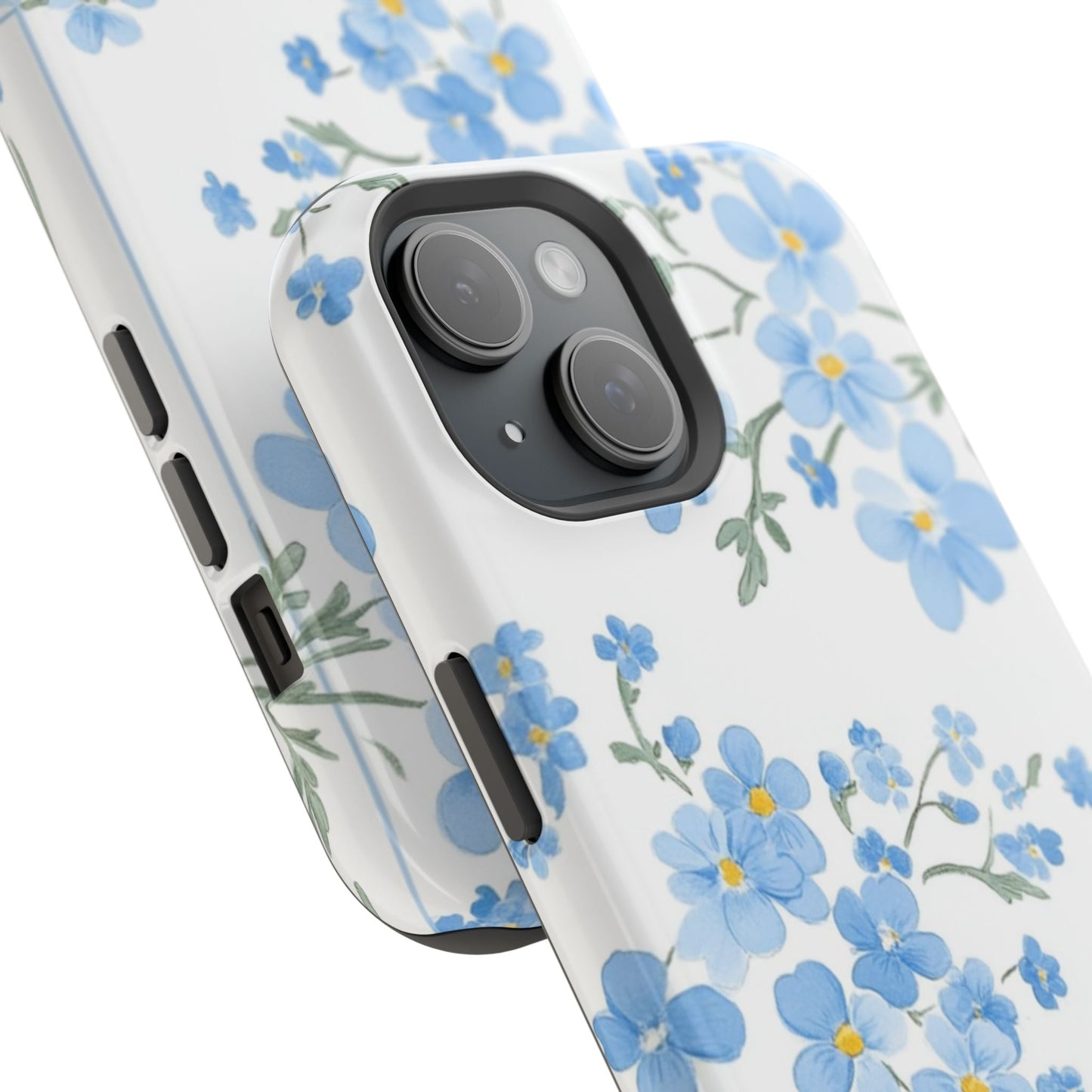 Blue Flower Design Floral Phone Case - DS Artwork N Design