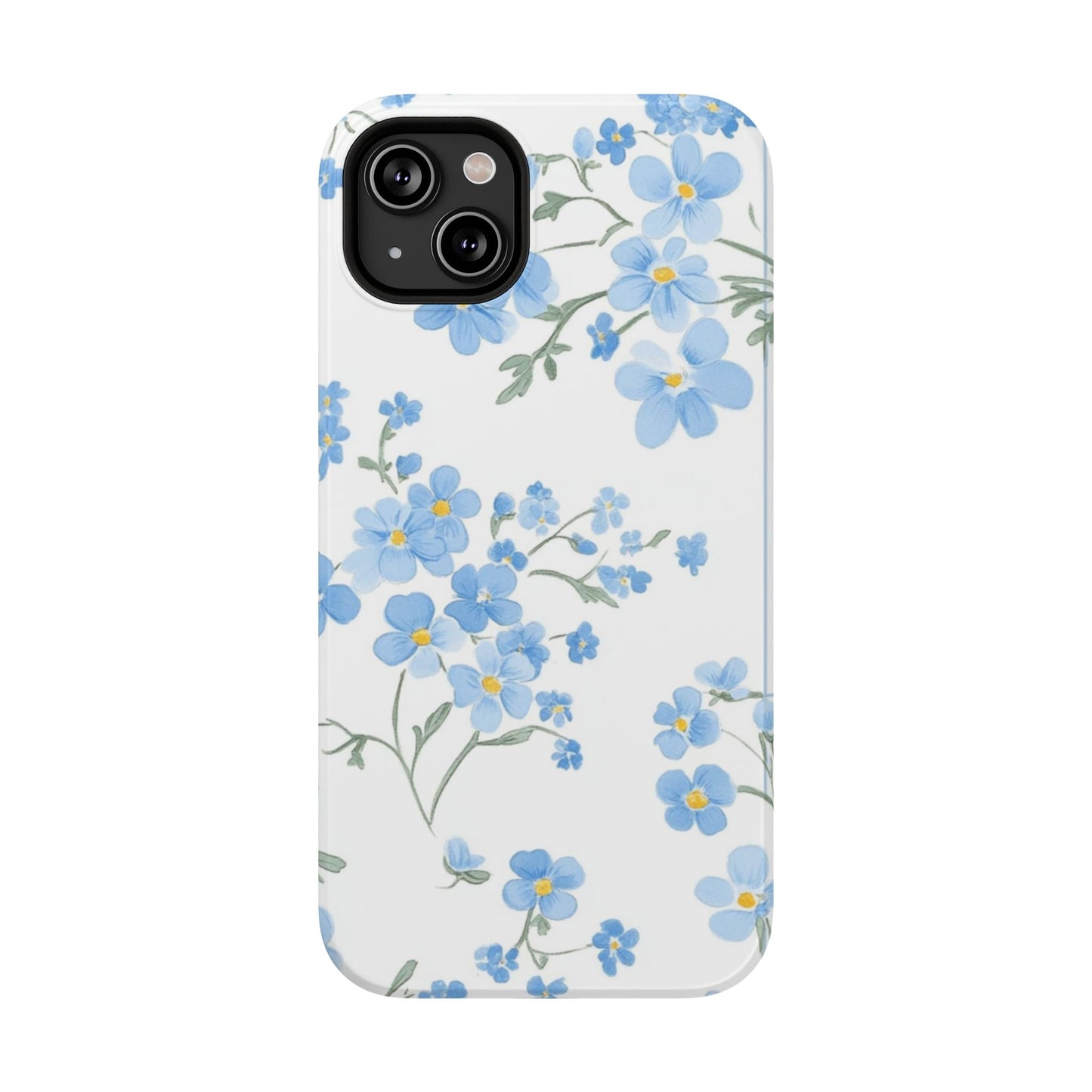 Blue Flower Design Floral Phone Case - DS Artwork N Design