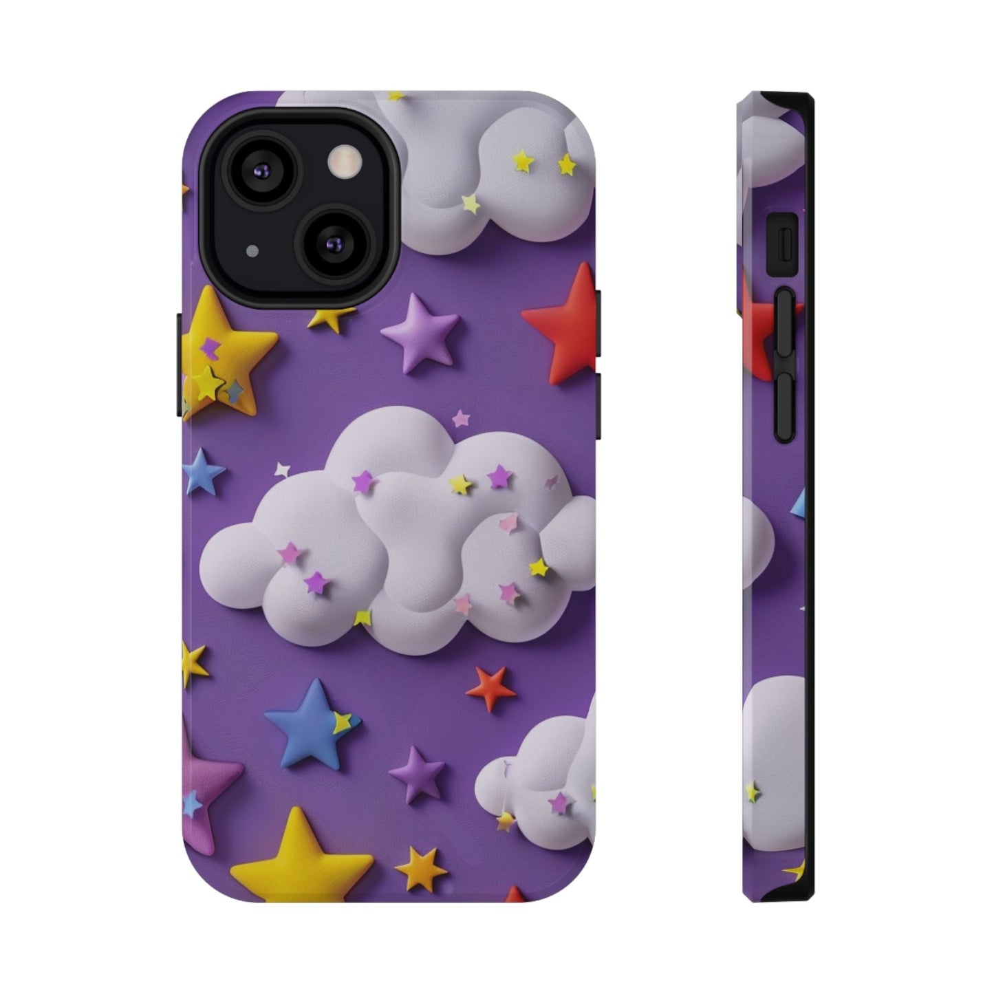 Colorful Cloud & Star Phone Case - DS Artwork N Design