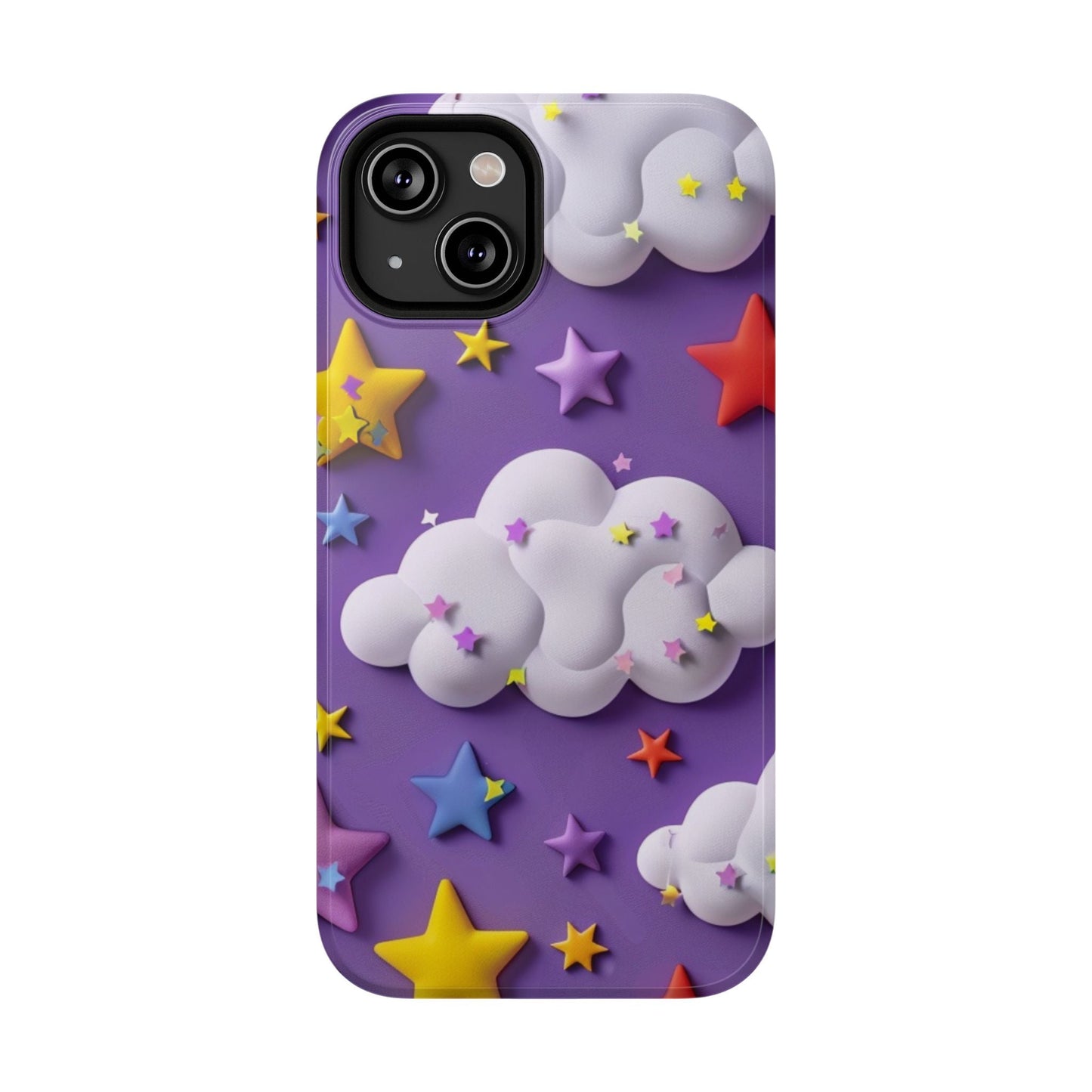 Colorful Cloud & Star Phone Case - DS Artwork N Design