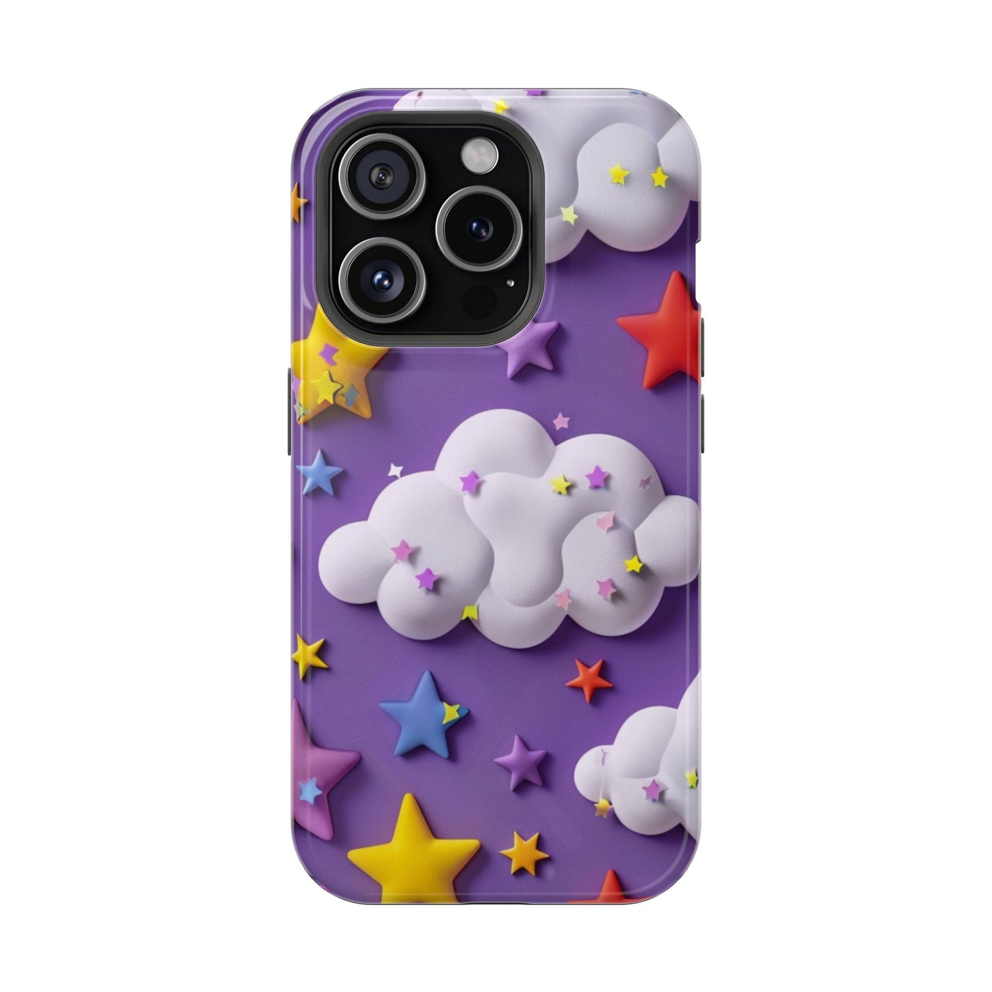 Colorful Cloud & Star Phone Case - DS Artwork N Design