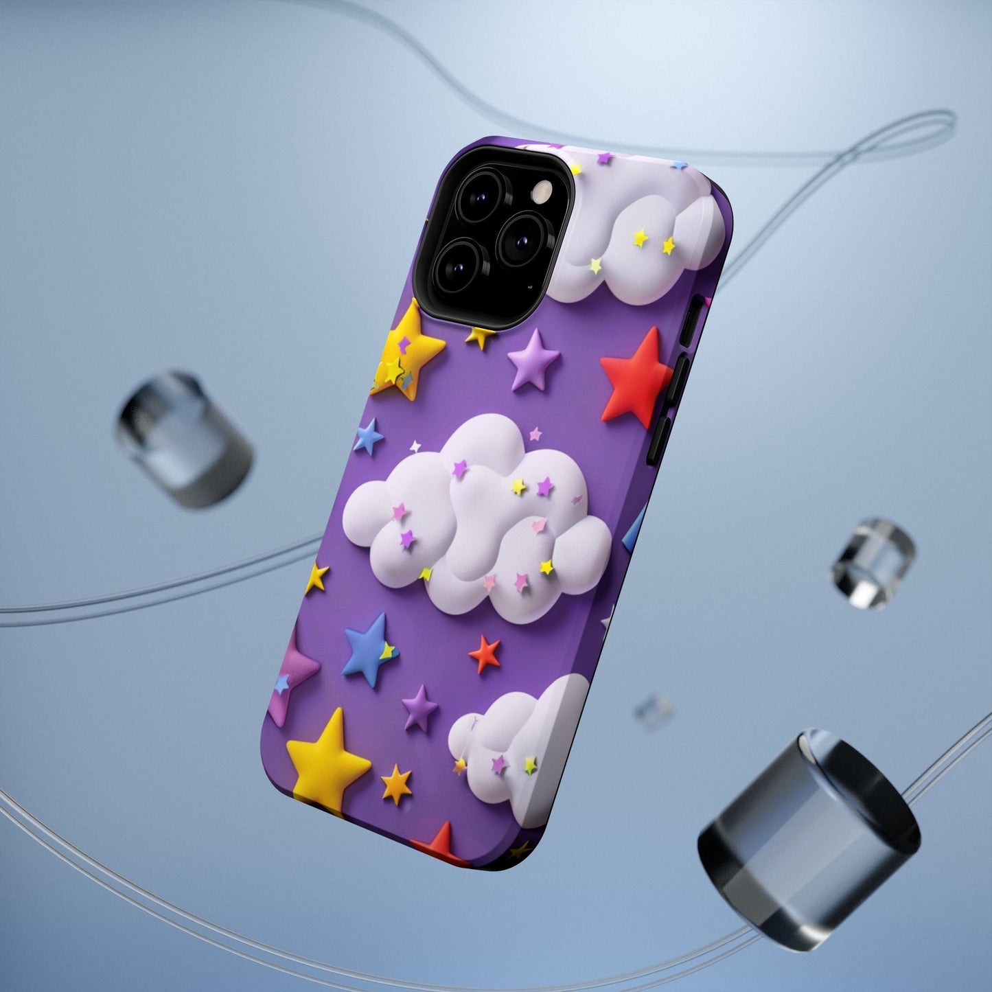 Colorful Cloud & Star Phone Case - DS Artwork N Design