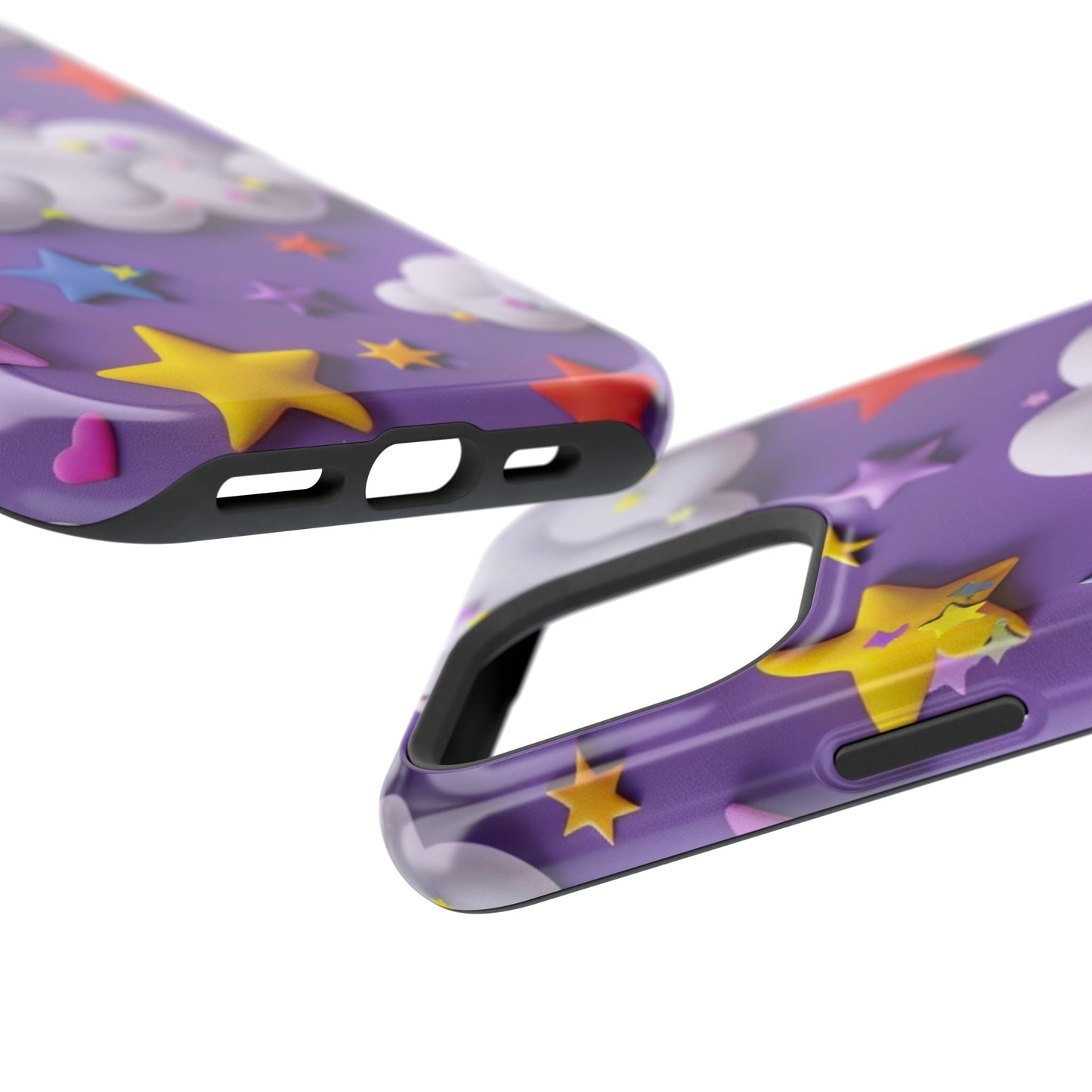 Colorful Cloud & Star Phone Case - DS Artwork N Design