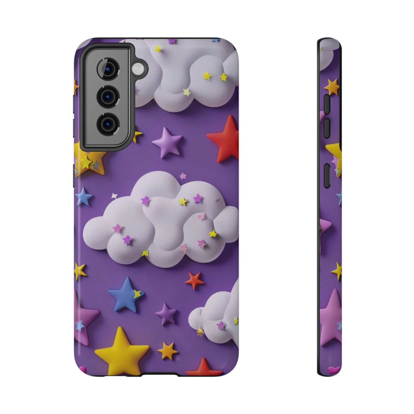 Colorful Cloud & Star Phone Case - DS Artwork N Design