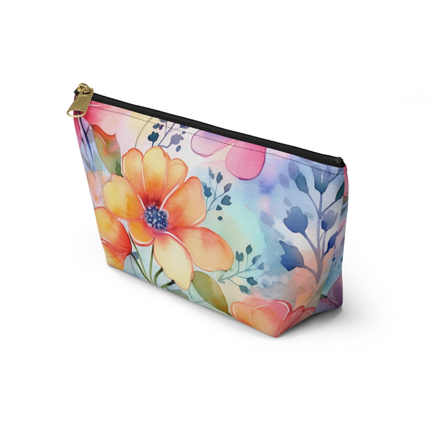 Floral Accessory Pouch - Vibrant Makeup Bag for Nature Lovers - DS Artwork N Design