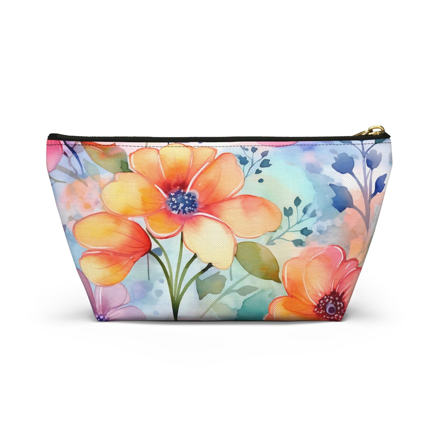 Floral Accessory Pouch - Vibrant Makeup Bag for Nature Lovers - DS Artwork N Design