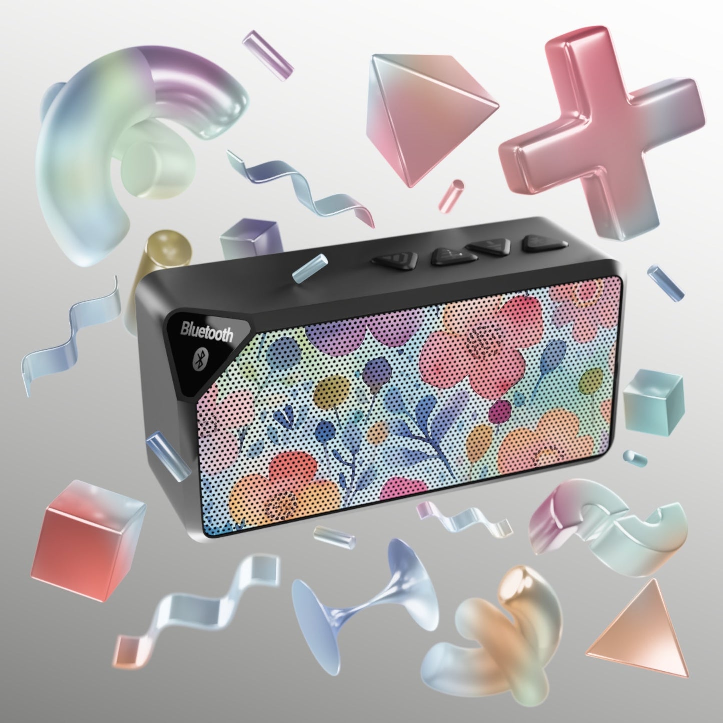 Floral Portable Bluetooth Speaker – Perfect for Music Lovers - DS Artwork N Design