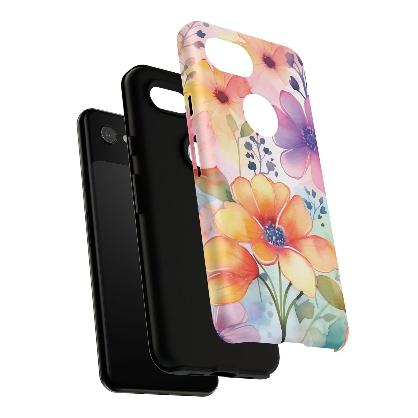 Floral Tough Case for Google Pixel - theme 1 - DS Artwork N Design