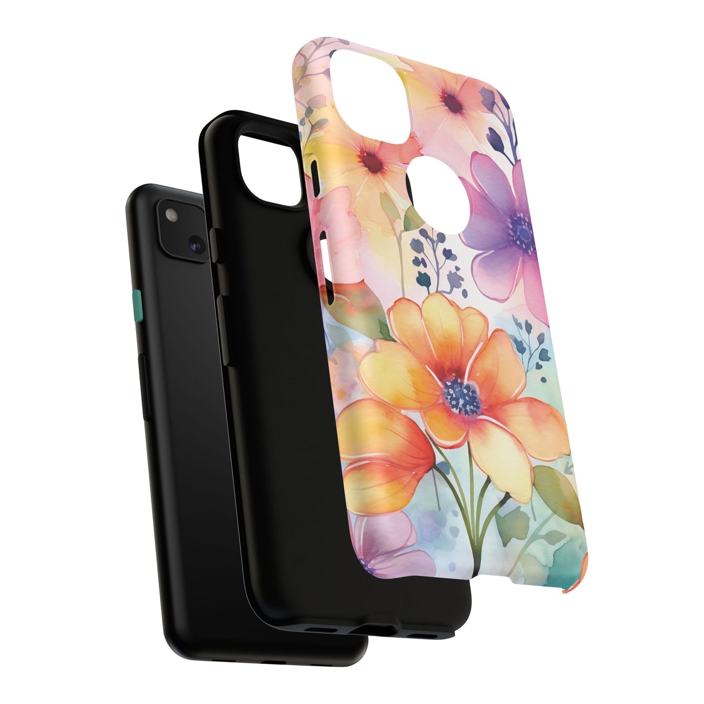 Floral Tough Case for Google Pixel - theme 1 - DS Artwork N Design
