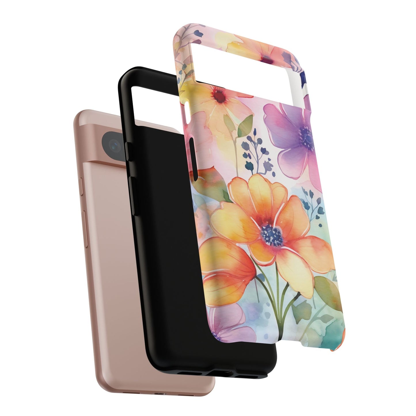 Floral Tough Case for Google Pixel - theme 1 - DS Artwork N Design