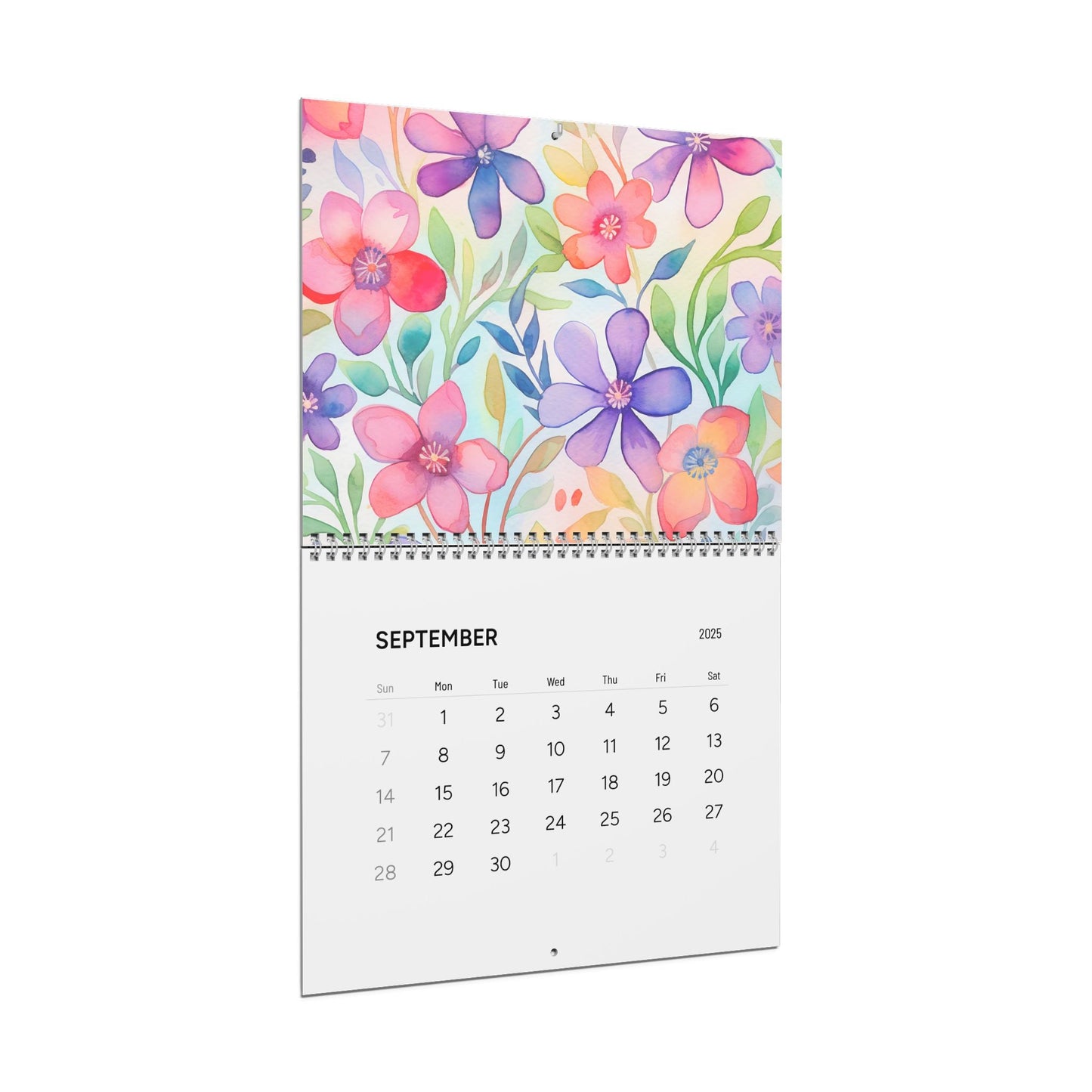 Floral Wall Calendar 2025 - Beauty & Inspiration for Your Year - DS Artwork N Design