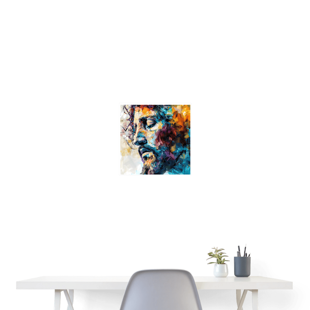 Jesus on the cross - Poster 16x16 - DS Artwork N Design