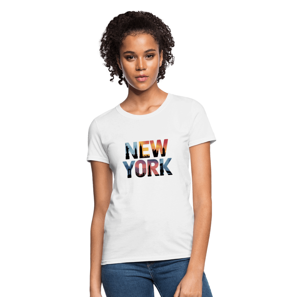 New York Color background - Women's T-Shirt - DS Artwork N Design