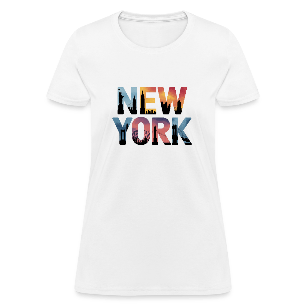 New York Color background - Women's T-Shirt - DS Artwork N Design