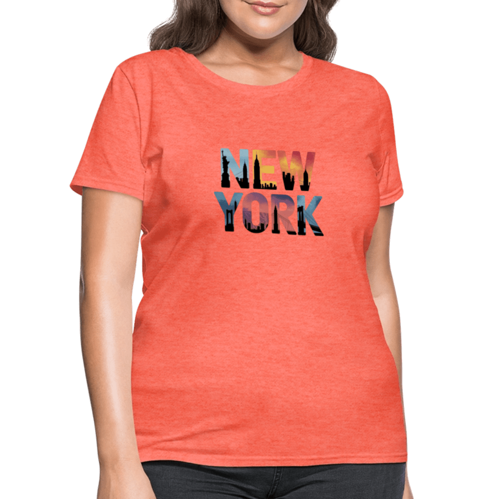 New York Color background - Women's T-Shirt - DS Artwork N Design