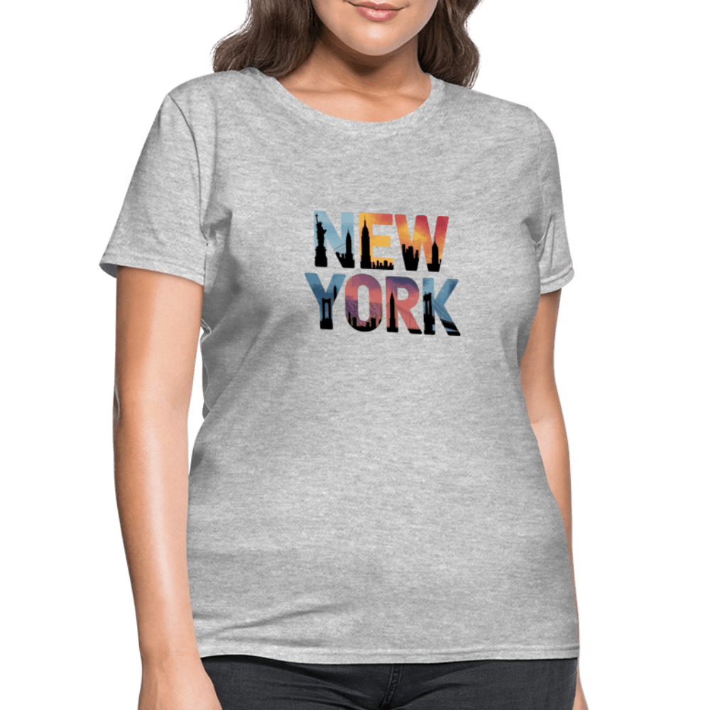 New York Color background - Women's T-Shirt - DS Artwork N Design