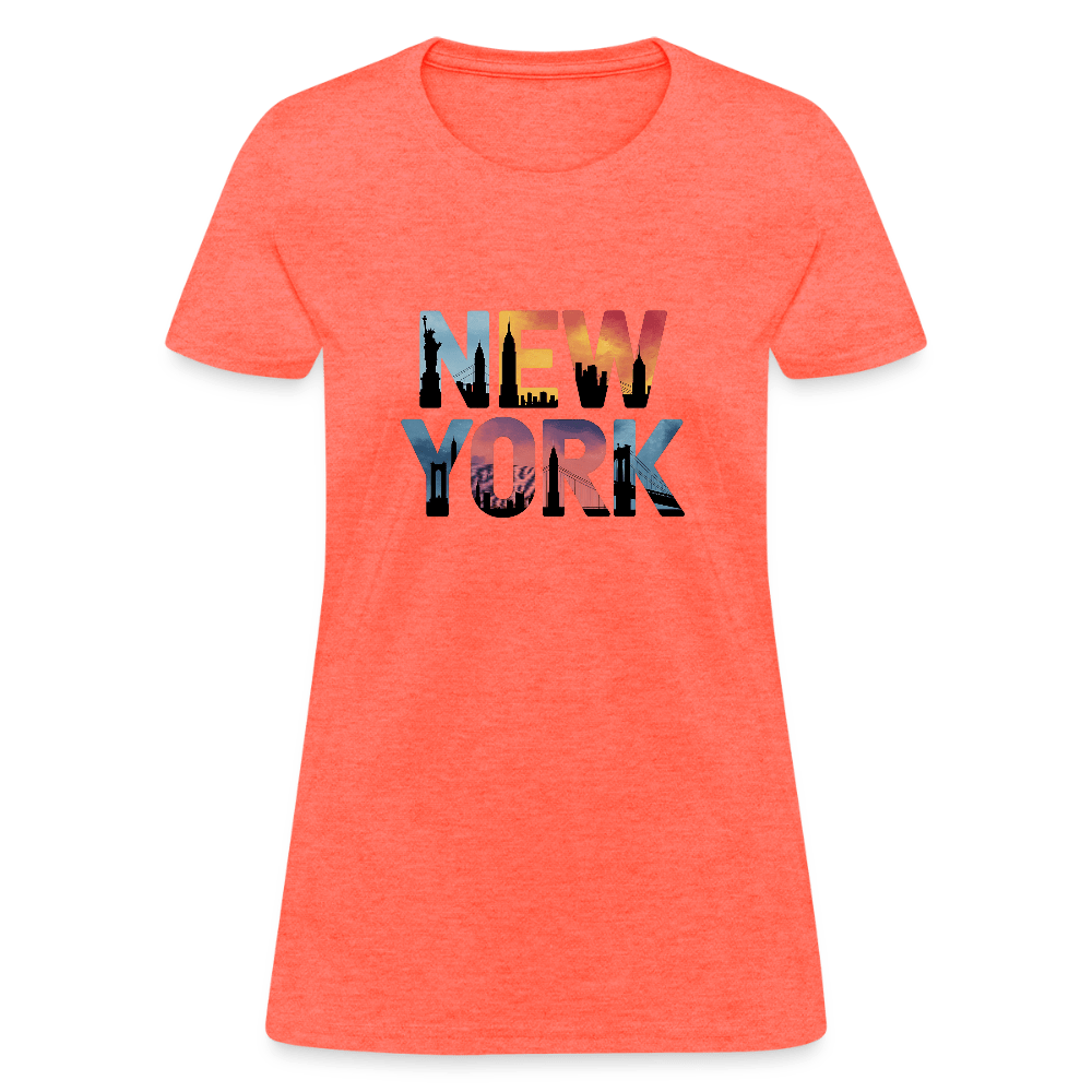 New York Color background - Women's T-Shirt - DS Artwork N Design