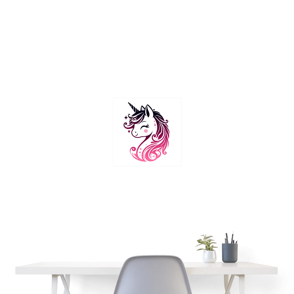 Pretty Unicorn - Poster 16x16 - DS Artwork N Design