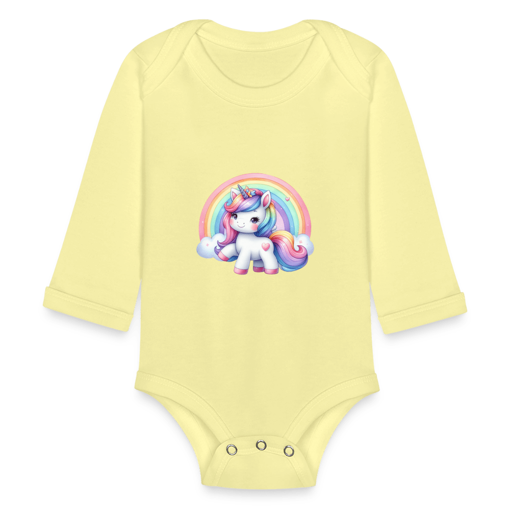 Rainbow unicorn - Long Sleeve Baby onesie - DS Artwork N Design