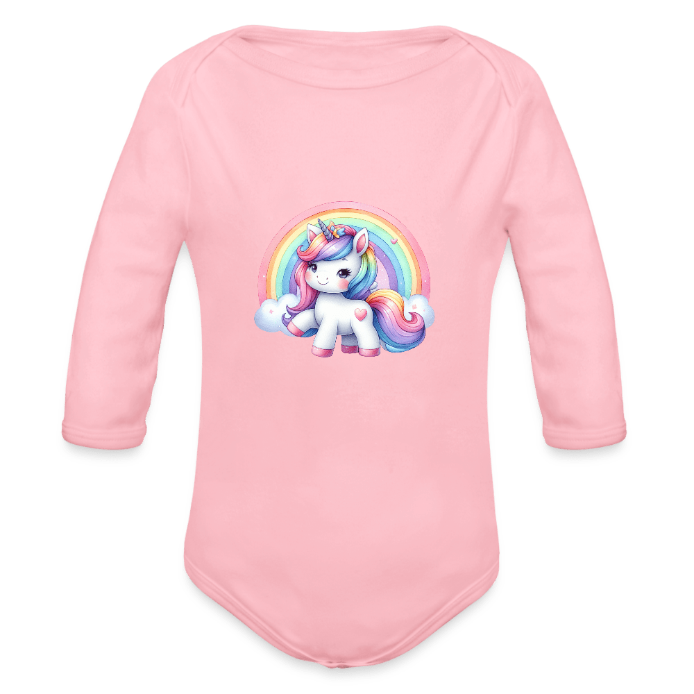 Rainbow unicorn - Long Sleeve Baby onesie - DS Artwork N Design