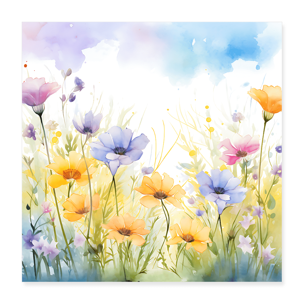 Spring Flowers - Poster 16x16 - DS Artwork N Design
