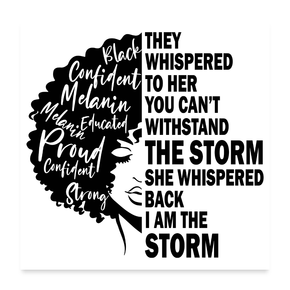 Strong Black Woman - Poster 24x24 - DS Artwork N Design