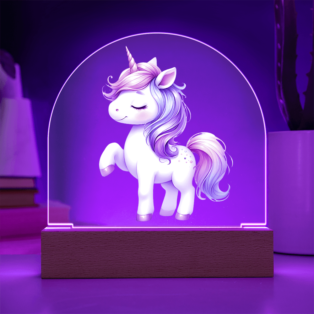 Unicorn Acrylic light - with LED Light - DS Artwork N Design