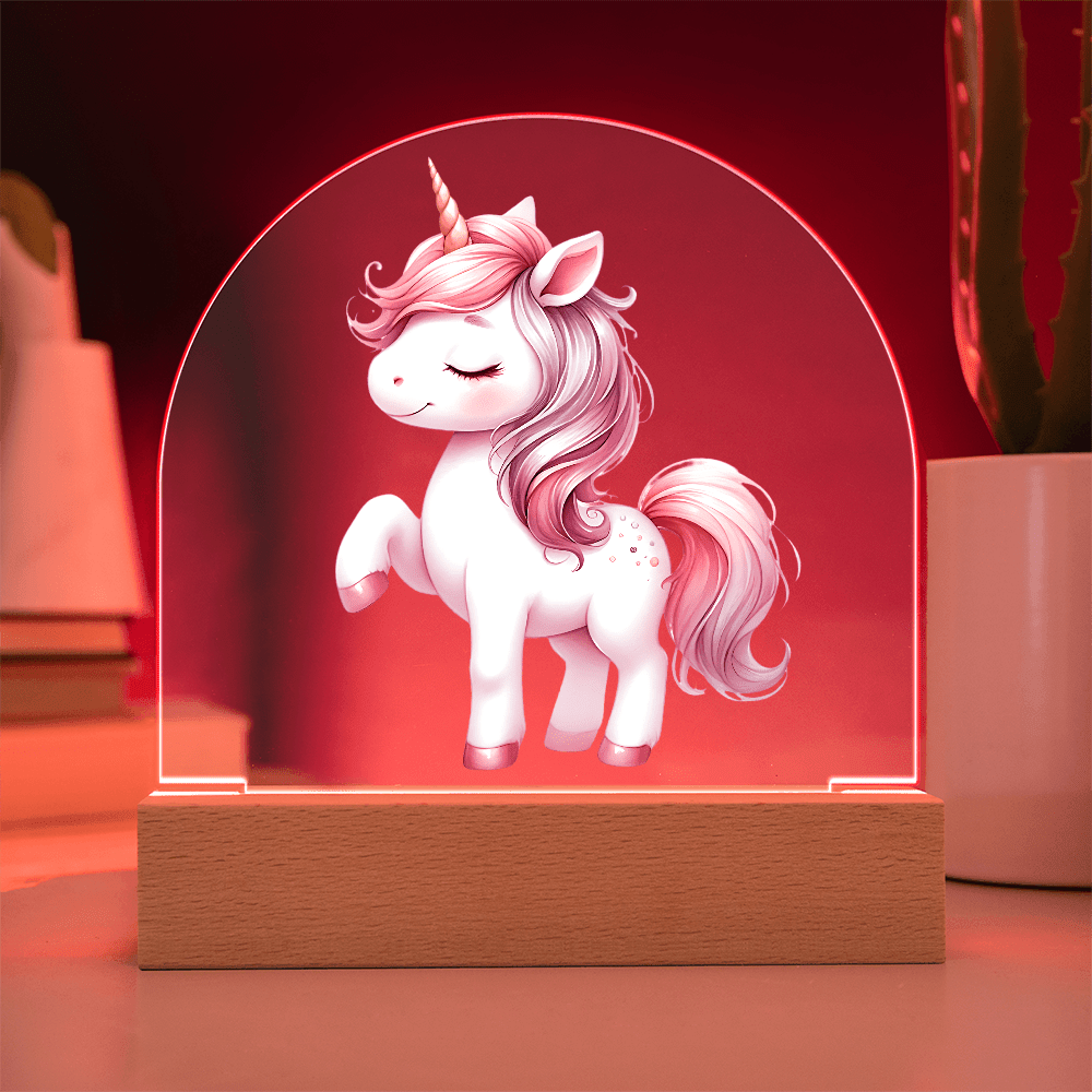 Unicorn Acrylic light - with LED Light - DS Artwork N Design