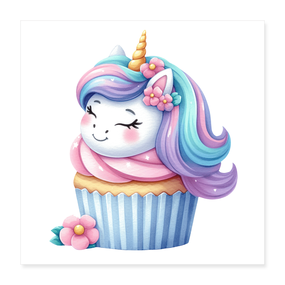 Unicorn Cupcake - Poster 16x16 - DS Artwork N Design