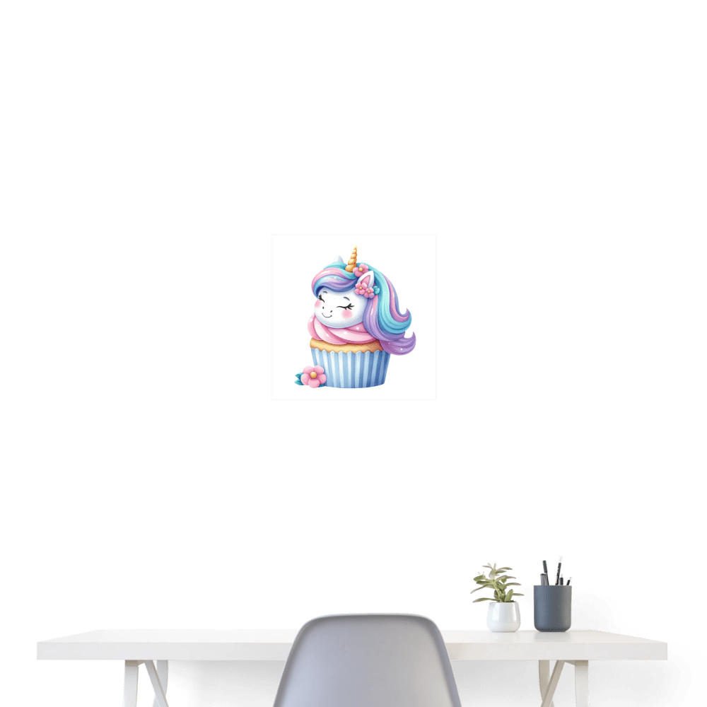 Unicorn Cupcake - Poster 16x16 - DS Artwork N Design