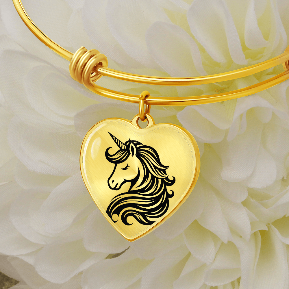 Unicorn heart bracelet - DS Artwork N Design