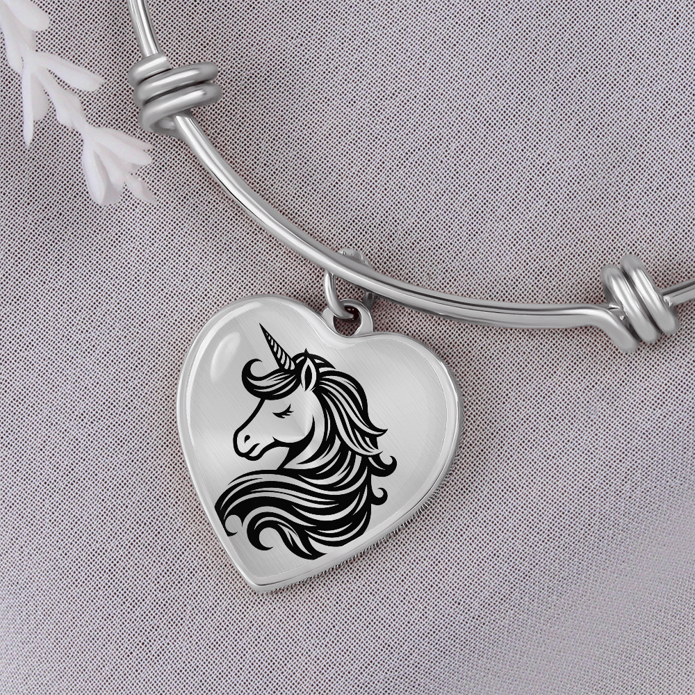 Unicorn heart bracelet - DS Artwork N Design