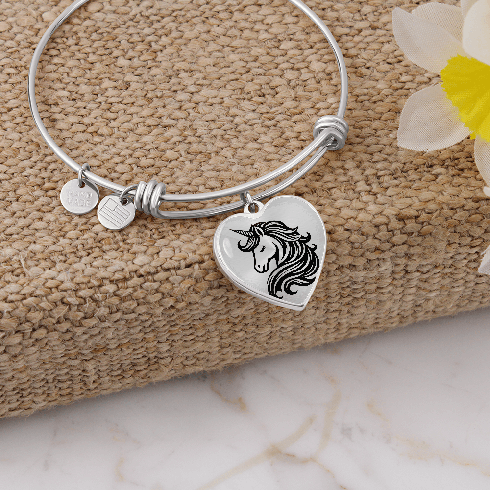 Unicorn heart bracelet - DS Artwork N Design