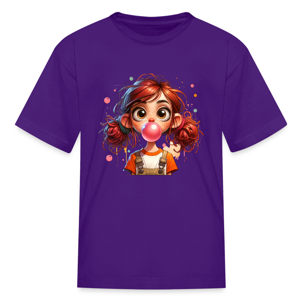 Silly girl - Kids' T-Shirt - purple