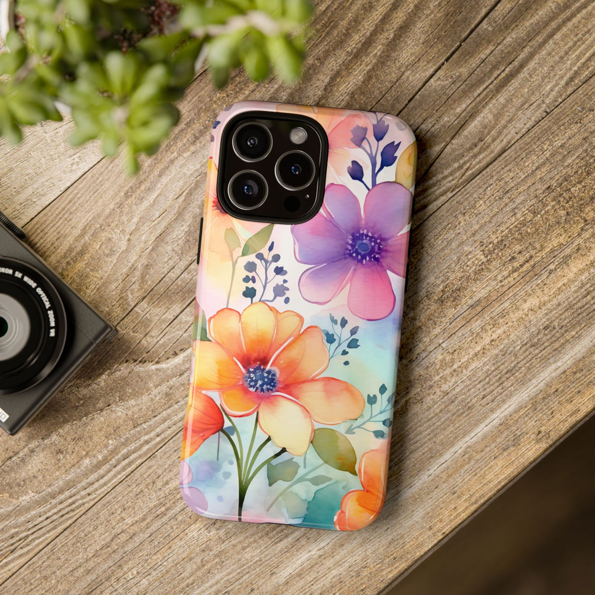 Phone Case - Spring Flower Watercolor Tough Case