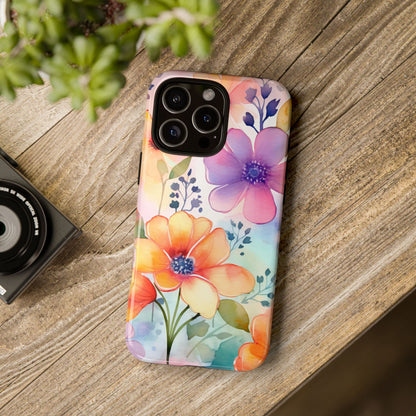 Phone Case - Spring Flower Watercolor Tough Case