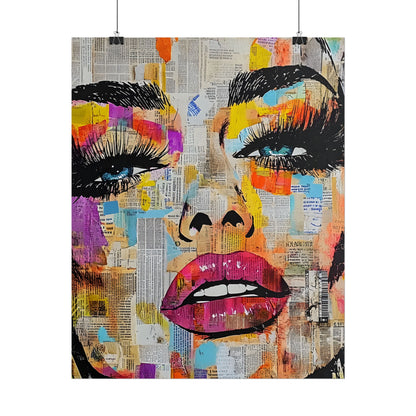 Pop Culture Woman 1 -Vibrant Art Prints,  Fashion Poster,