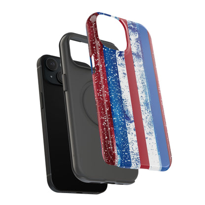 Patriotic Stripes Impact-Resistant Phone Case
