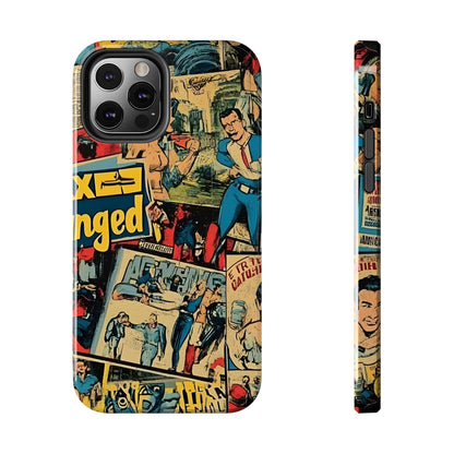 Vintage Comic - Tough Phone Cases, Superhero Phone Covers