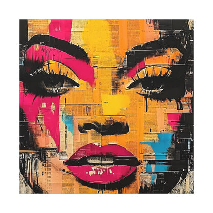 Canvas Wall Art - Retro Pop Culture Women 1