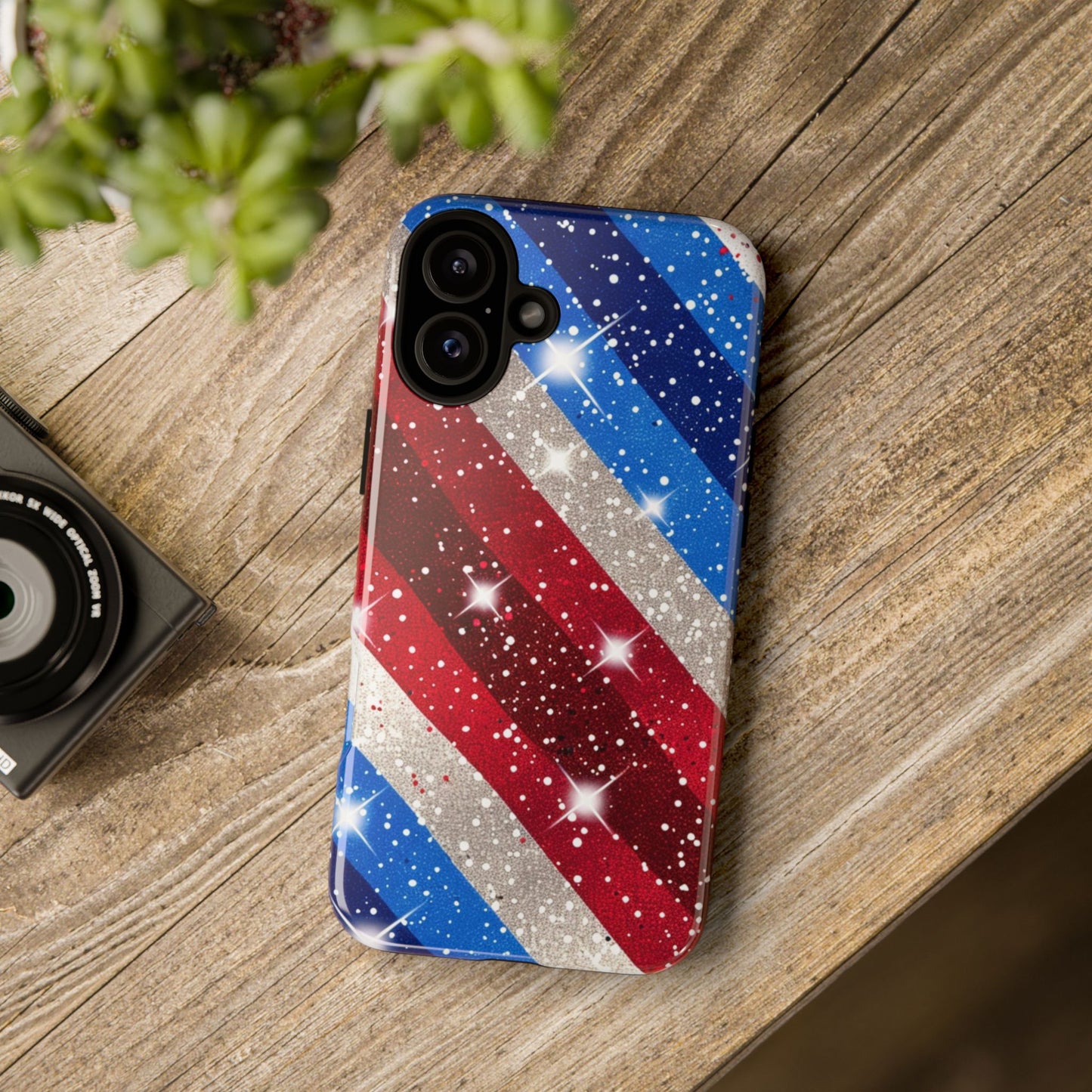 Glittery Patriotic Phone Case - Tough Cases