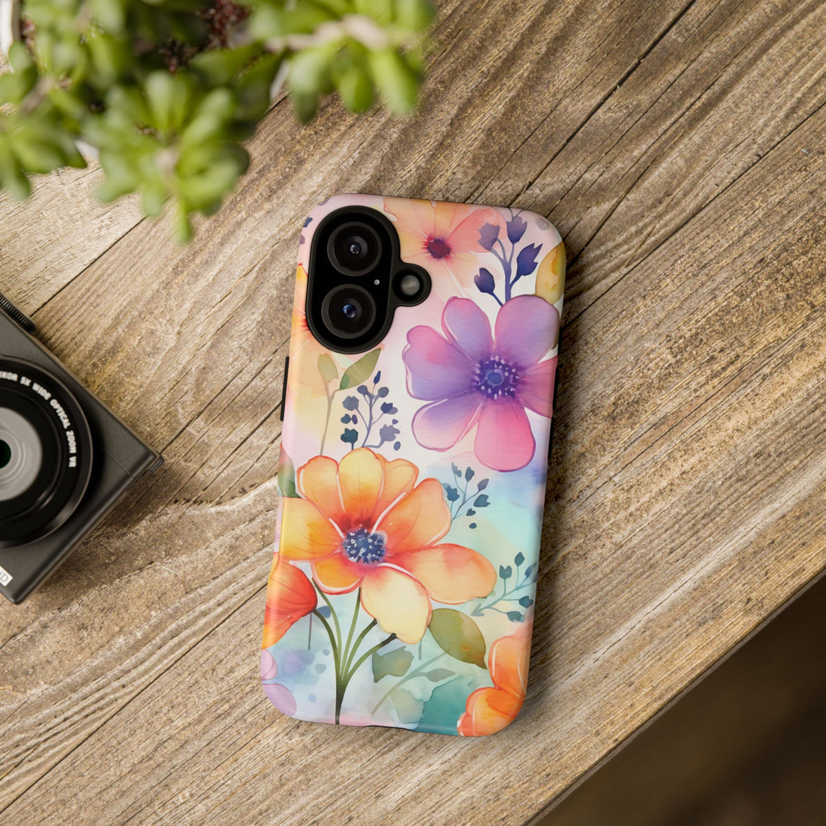 Phone Case - Spring Flower Watercolor Tough Case