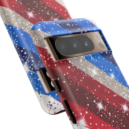 Glittery Patriotic Phone Case - Tough Cases