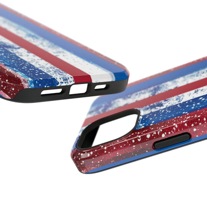 Patriotic Stripes Impact-Resistant Phone Case