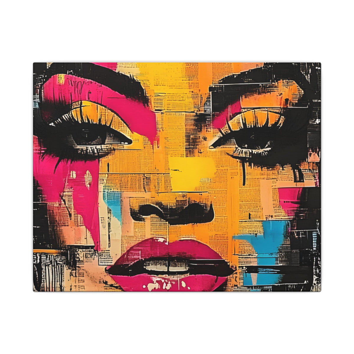 Canvas Wall Art - Retro Pop Culture Women 1